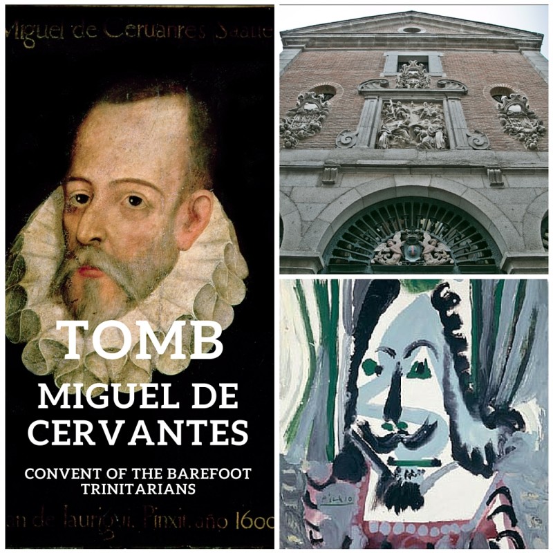 Visit the tomb of Cervantes in Madrid.