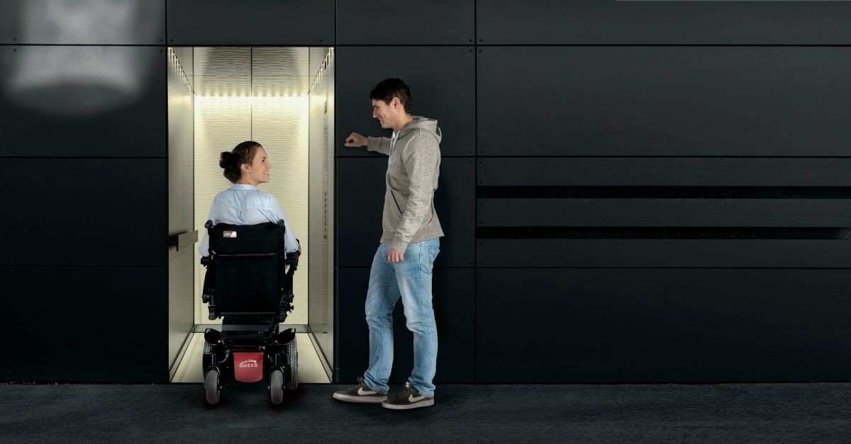 Folding Scooter for small elevator 