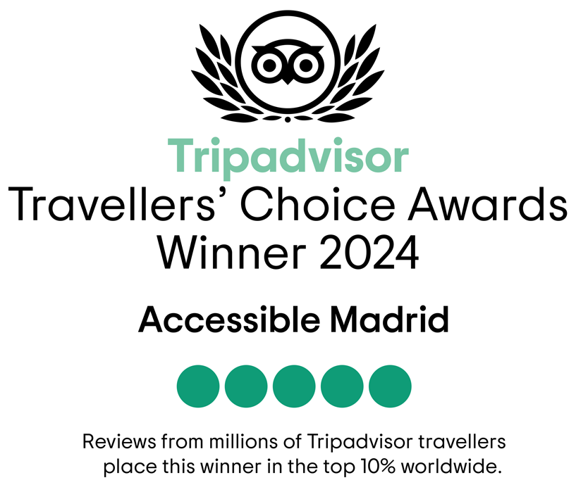 Accessible Madrid, recognized in the TripAdvisor Travellers' Choice Awards 2024