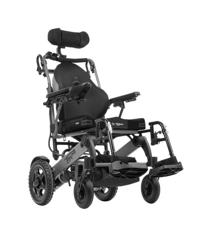 Kittos City Complet silla de ruedas eléctrica plegable posicionamiento