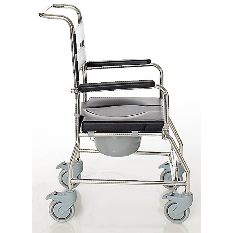 Iguazu shower chair with toilet and wheels