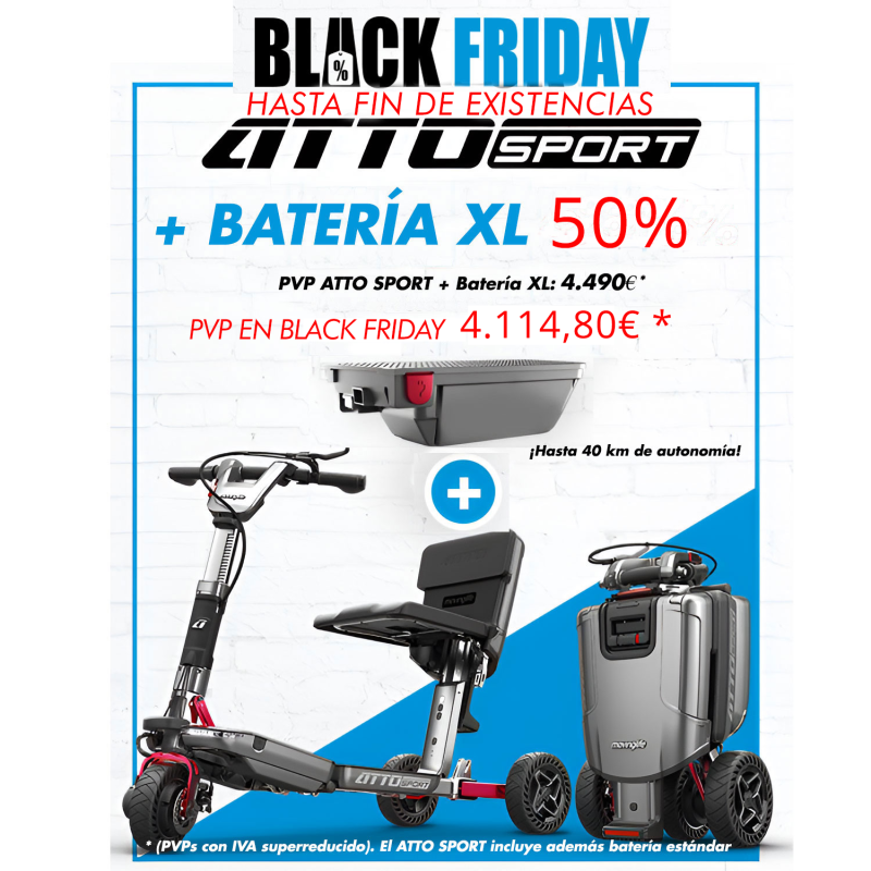 Moving Life ATTO SPORT scooter de movilidad plegable