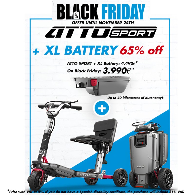 Moving Life ATTO SPORT foldable travel scooter