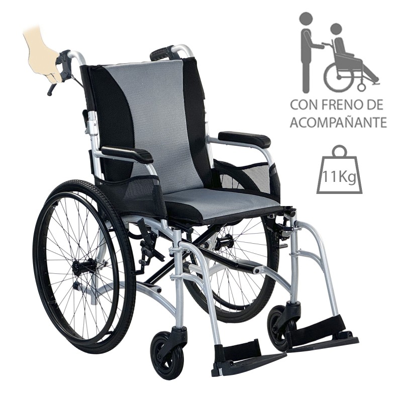 Silla de Ruedas Plegable Ergo Transit Autopropulsada