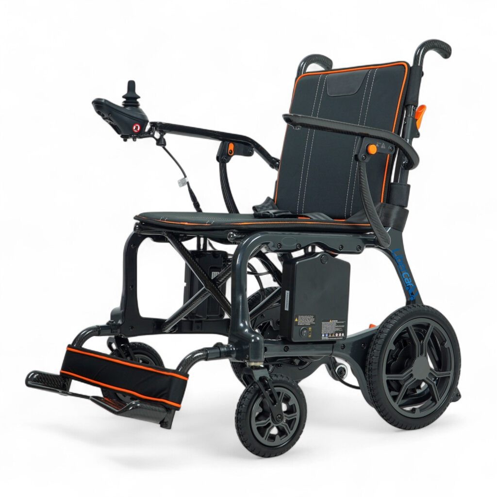 Libercar Vera | Silla eléctrica plegable ultraligera chasis fibra de carbono y magnesio 