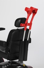 Double crutches holder for scooter