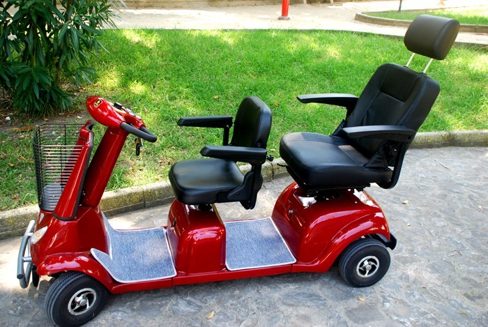 Marshell Doble Asiento scooter de movilidad de 2 plazas