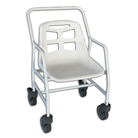 Narrow shower discount chair with wheels