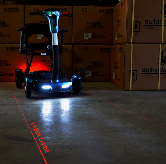 Apex i-Laser scooter de movilidad plegable
