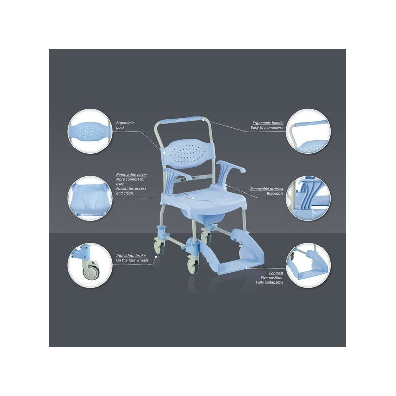 Moem shower commode chair