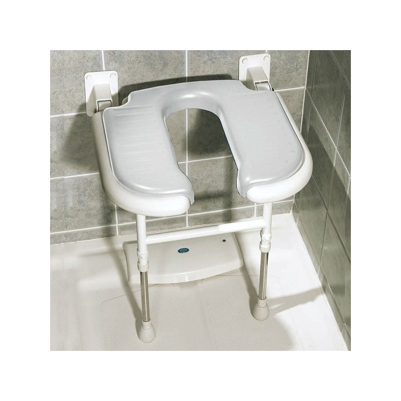 U-Shaped folding shower seat