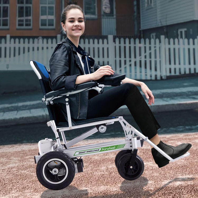 Airwheel H3PS Mini silla de ruedas eléctrica ultraligera plegable con control remoto