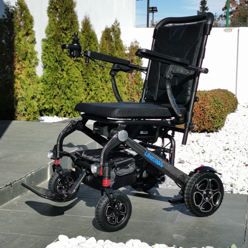 Libercar Alma silla de ruedas eléctrica plegable ultraligera de fibra de carbono