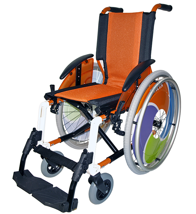 Pediatric folding wheelchair for rent in Madrid